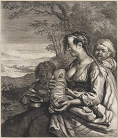 KG 04848
<br/>
Zigeunerin met kind
<br/>
<em>Visscher, Cornelis (1629-1658)</em>